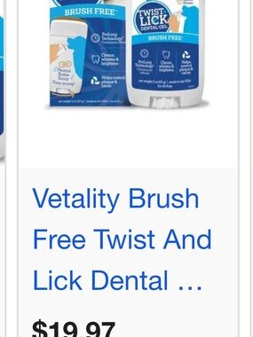 Brush Free Twist & Lick Dental Gel — Blue